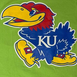 Green KU Jayhawks XL  T-Shirt